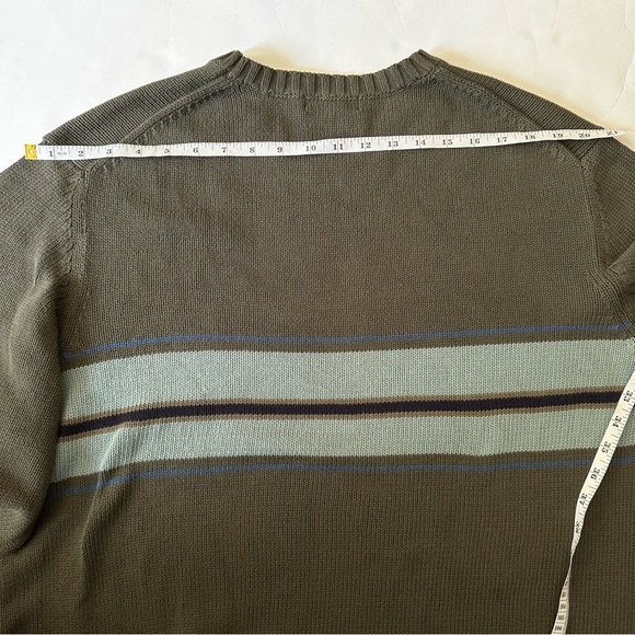 Eddie Bauer Men’s Crewneck Long Sleeve Cotton Knit Sweater Olive Green Tall XL - Picture 9 of 11